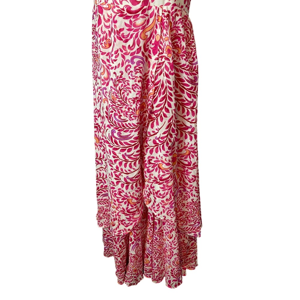 Jesica London Womens Dress Size 12 Georgette Flayaway Bright Raspberry‎ Maxi - Picture 7 of 9